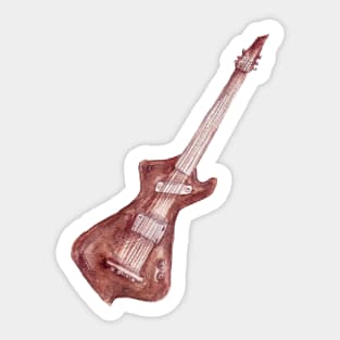 watercolor guitar _2 Sticker